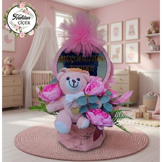 Bebek Aynalı Peluşlu Kız