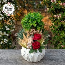 Yapay Peluş Ayıcıklı Arajman Büyük
