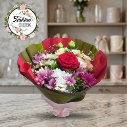 Buket Tek Gül Karışık